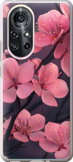 Чохол Пурпурна сакура на Huawei Nova 8 Pro