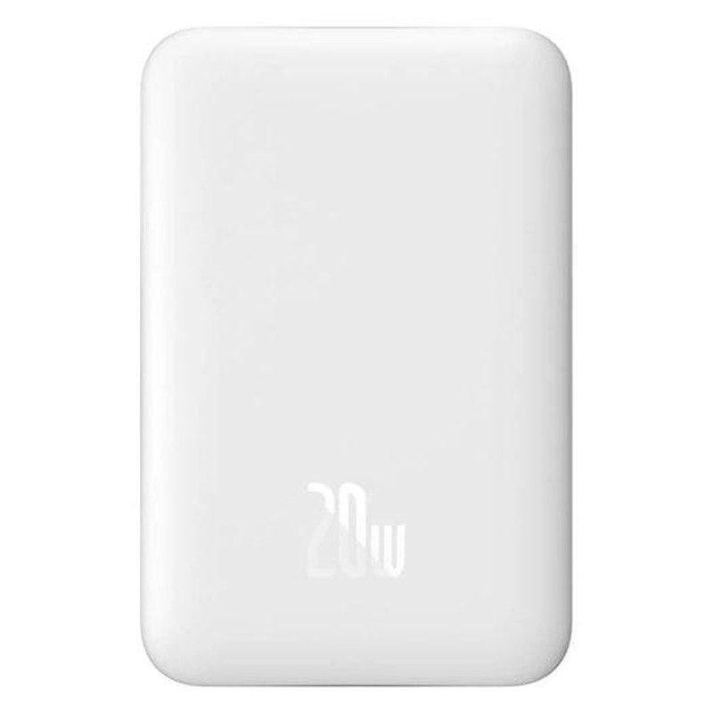 Портативное ЗУ Power Bank Baseus Magnetic Mini Air 20W c БЗУ 10000 mAh P10059001313 (Stellar White) в магазине vchehle.ua