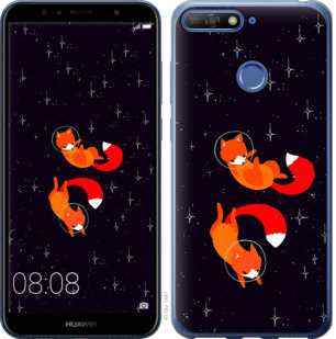 

Чехол Лисички в космосе для Huawei Y6 Prime 2018 870476