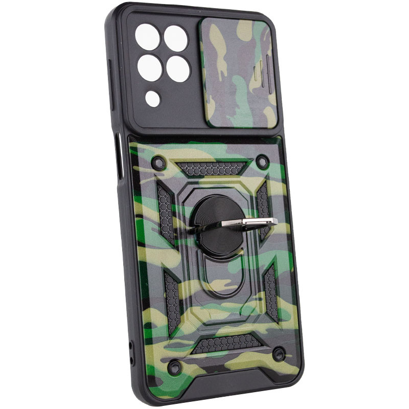 Фото Ударостійкий чохол Camshield Serge Ring Camo на Samsung Galaxy M53 5G (Зелений / Army Green) в маназині vchehle.ua