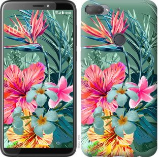 

Чохол Тропічні квіти v1 на HTC Desire 12 Plus 844930