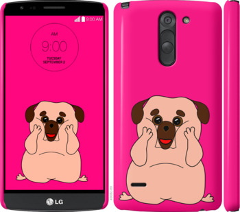 

Чехол Весёлый мопс для LG G3 Stylus D690 928409