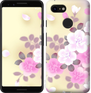 

Чехол Японские цветы для Google Pixel 3 781069