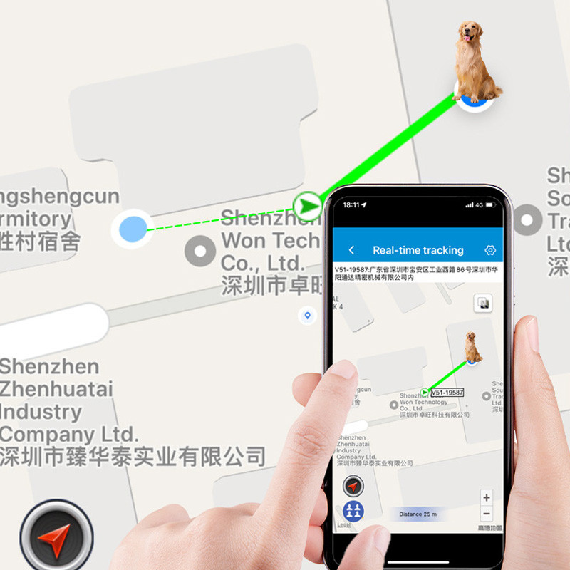 Фото Трекер GPS для животных V53 Pet Tracker SIM (4GLTE) 900mAh (White) в магазине vchehle.ua