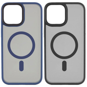 TPU+PC чехол Metal Buttons with Magnetic Safe для Apple iPhone 15 (6.1")