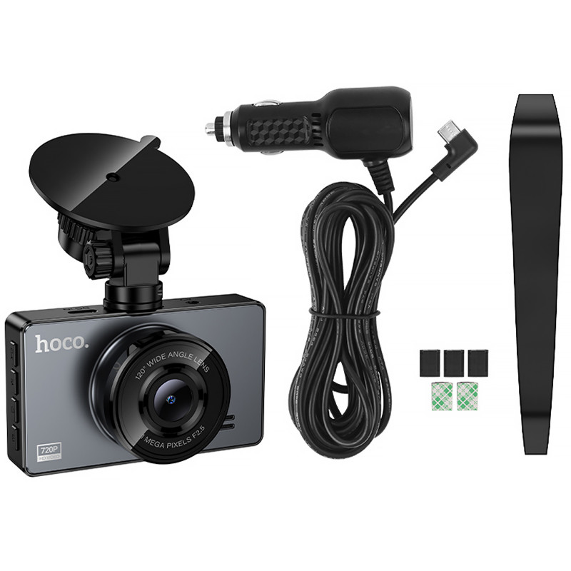 Купить Видеорегистратор Hoco DV14 3-inch screen display driving recorder (720P) (Metal gray) на vchehle.ua