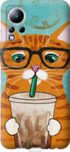 Чехол Зеленоглазый кот в очках для Infinix Note 11