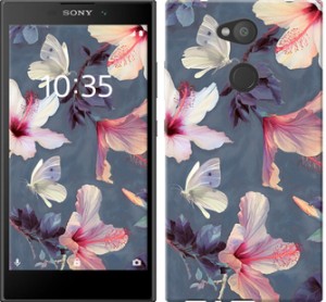 Чехол Нарисованные цветы для Sony Xperia L2 H4311