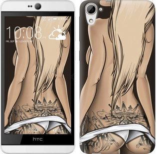 

Чехол Девушка с татуировкой для HTC Desire 826 dual sim 644205