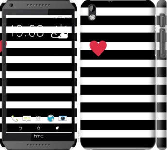 

Чохол Чорно-білі смуги на HTC Desire 816 751789