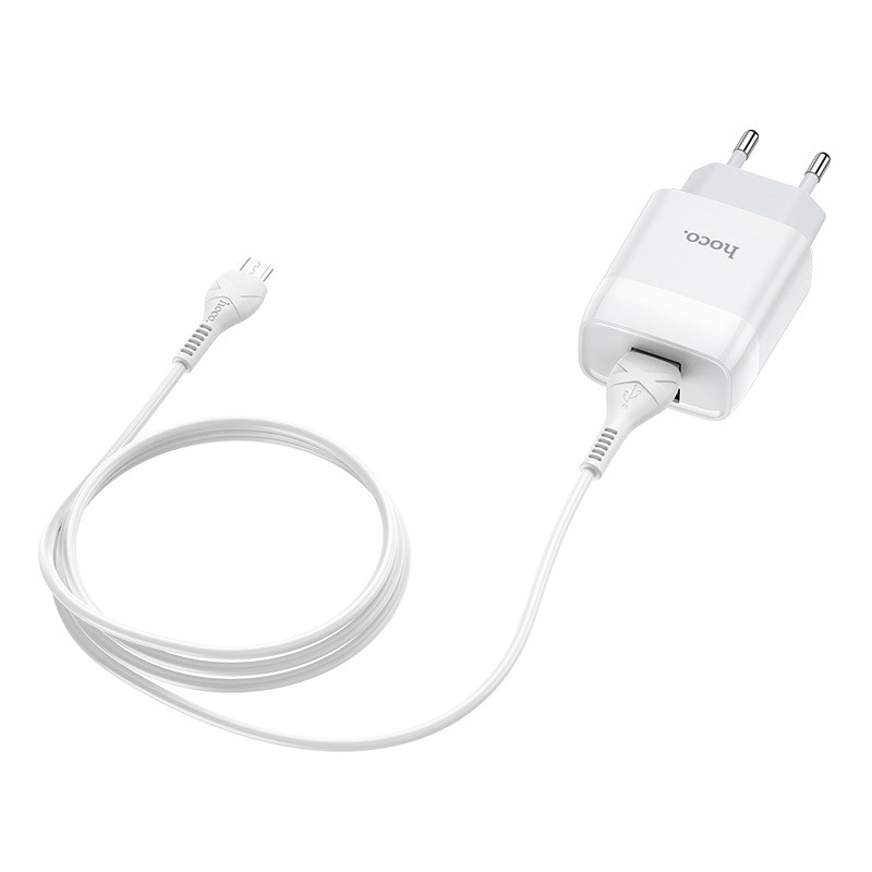 

СЗУ HOCO C73A (2USB/2.4A) + microUSB (Белый) 900361