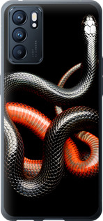 

Чохол Червоно-чорна змія на чорному тлі на Oppo Reno6 5G 1685218
