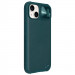 Шкіряна накладка Nillkin Camshield Leather (шторка на камеру) на Apple iPhone 13 (6.1") (Зелений / Green)