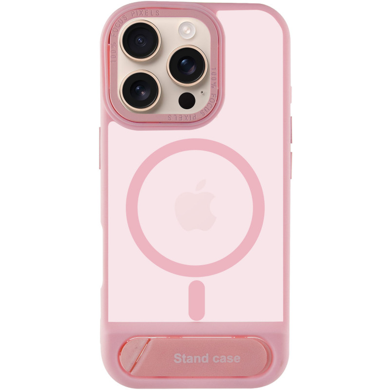 Фото TPU+PC чехол Stand case для Apple iPhone 16 Pro Max (6.9") (Pink) на vchehle.ua