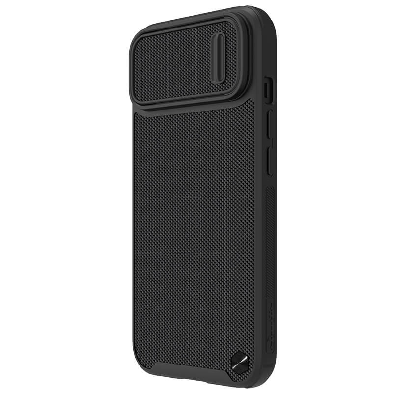 Фото TPU+PC чохол Nillkin Textured S Magnetic на Apple iPhone 14 (6.1") (Black) на vchehle.ua