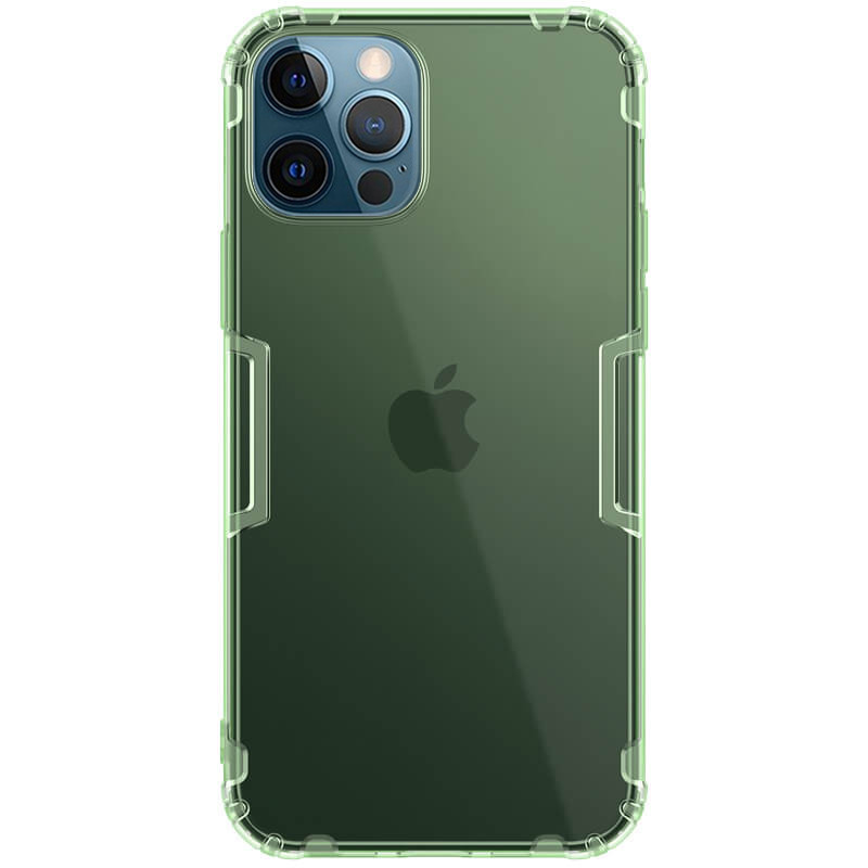 TPU чохол Nillkin Nature Series на Apple iPhone 12 Pro / 12 (6.1") (Темно-зелений (прозорий))