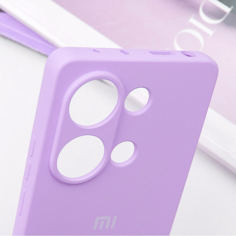 Чохол Silicone Cover Full Camera (AA) на Xiaomi Redmi Note 13 Pro 4G / Poco M6 Pro 4G (Бузковий / Lilac) в магазині vchehle.ua