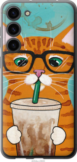 Чохол Зеленоокий кіт в окулярах на Samsung Galaxy S23 Plus