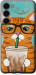 Чехол Зеленоглазый кот в очках для Samsung Galaxy S23 Plus