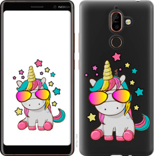 

Чехол Единорог в очках для Nokia 7 Plus 911991