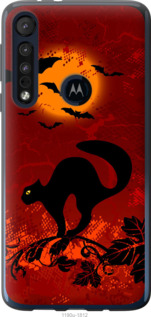 

Чехол Чёрная кошка под луной для Motorola One Macro 1422564