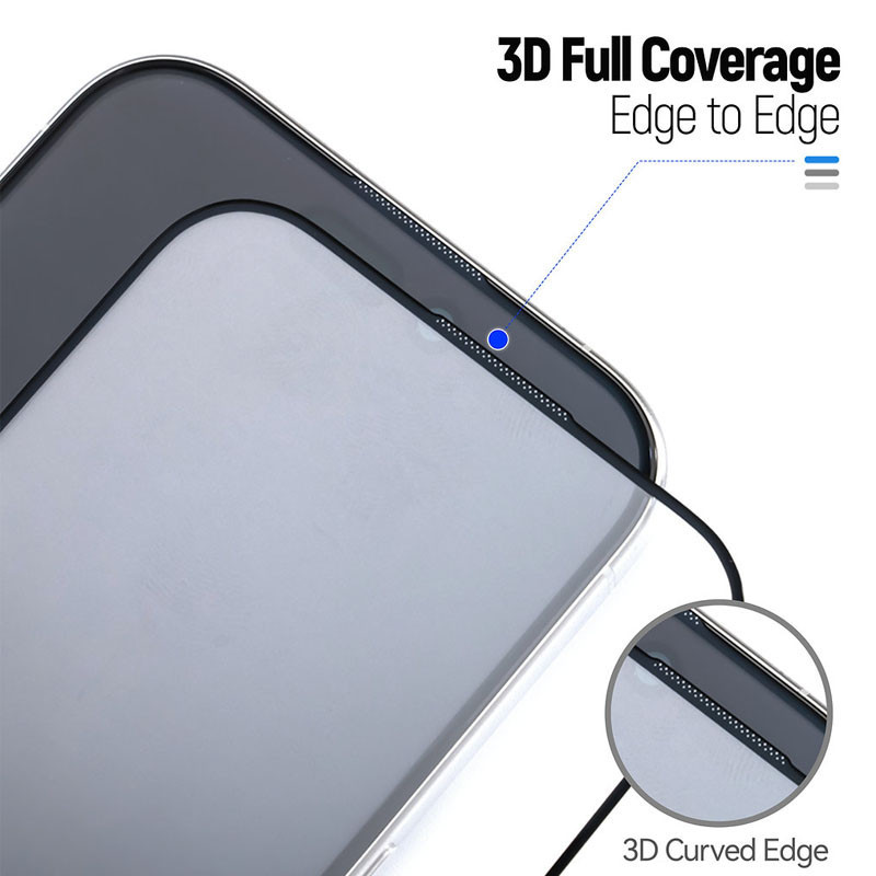 Фото Защитное 3D стекло Blueo Hot Bending для Apple iPhone 16 Pro Max (6.9") (+ аппликатор) (Черный) в магазине vchehle.ua