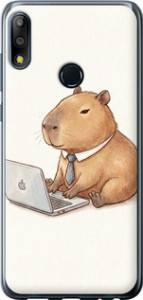 Чохол Funny Capybara CEO Working на Asus Zenfone Max Pro M2 ZB631KL