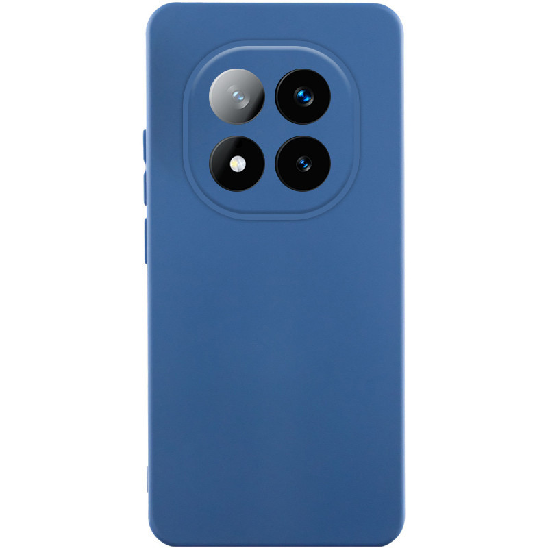 Чехол Silicone Cover Lakshmi Full Camera (AAA) для Xiaomi Redmi Note 14 Pro 5G (Синий / Denim Blue)