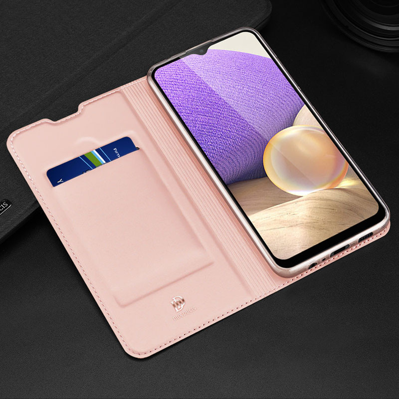 Чохол-книжка Dux Ducis з кишенею для візиток на Samsung Galaxy A13 4G (Rose Gold) в магазині vchehle.ua