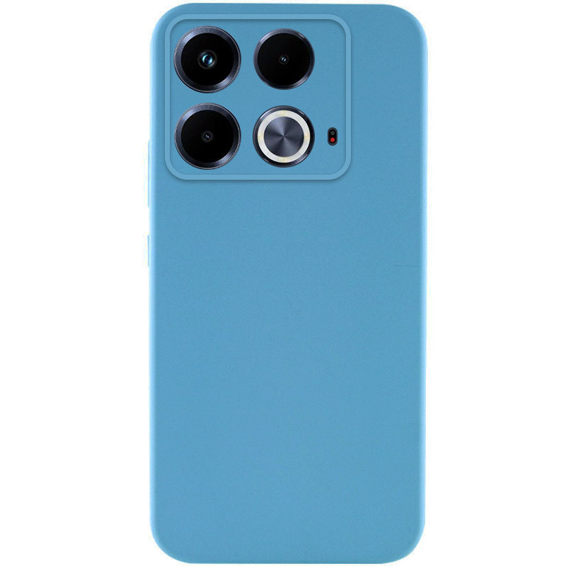 Чохол TPU GETMAN Liquid Silk Full Camera на Infinix Note 40 4G (Блакитний / Blue)