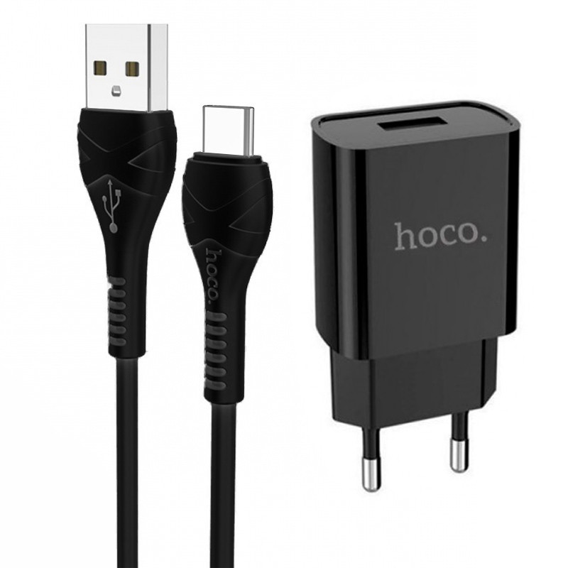 

МЗП Hoco DC20A (1USB / 2.1A) + Type-С (Чорний) 1111253