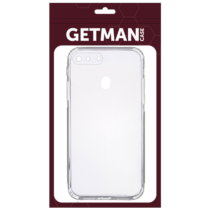 Фото TPU чехол GETMAN Clear 1,0 mm для Oppo A5s / Oppo A12 (Бесцветный (прозрачный)) на vchehle.ua