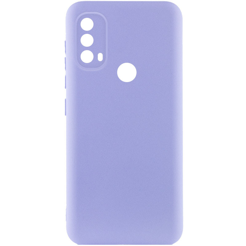 Чохол Silicone Cover Lakshmi Full Camera (A) на Motorola Moto E40 (Бузковий / Dasheen)