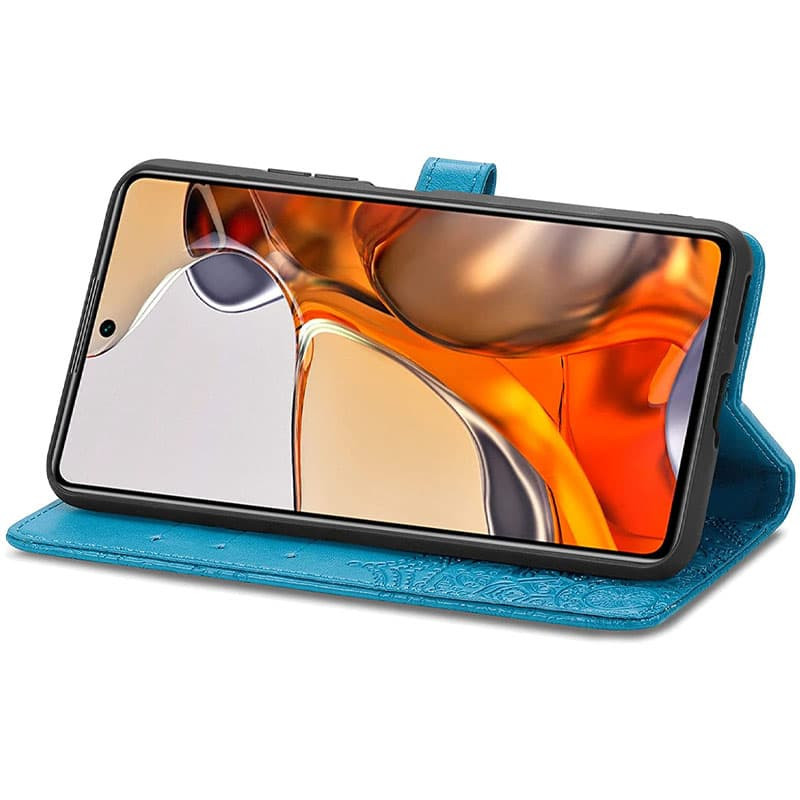 Шкіряний чохол-книжка Art Case з візитницею на Xiaomi Redmi Note 11 Pro 4G/5G / 12 Pro 4G (Синій) в магазині vchehle.ua