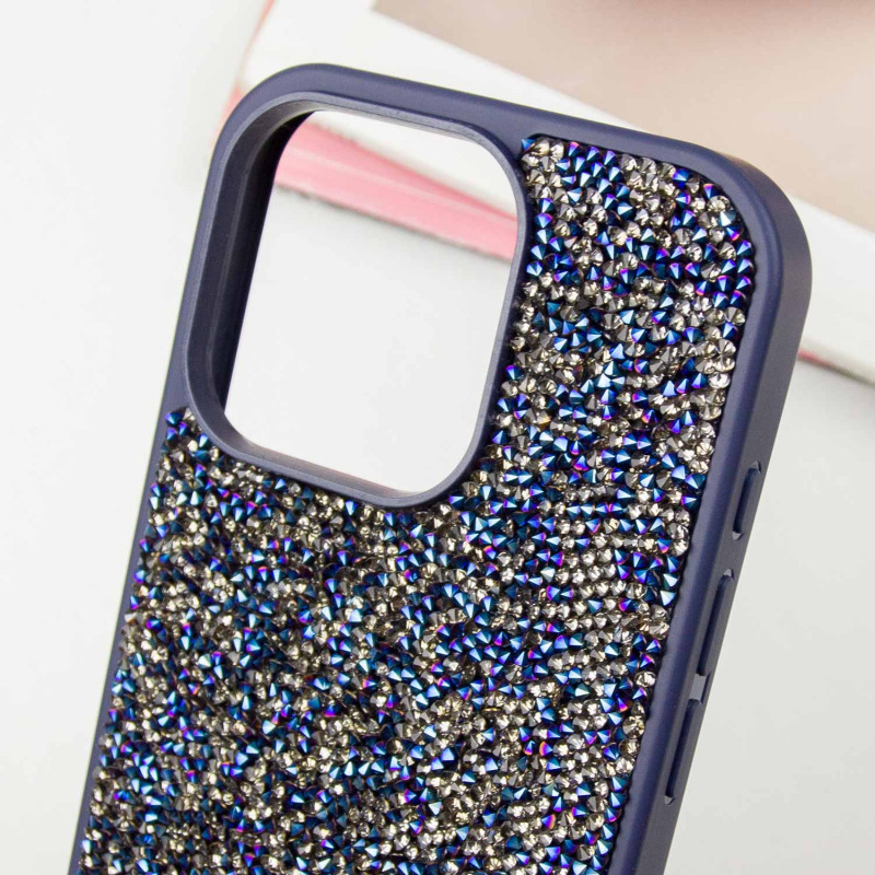 Купить TPU чехол Bling World Rock Diamond для Apple iPhone 16 Pro (6.3") (Синий) на vchehle.ua