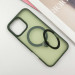 Фото TPU+PC чехол Metal Buttons with Magnetic Safe Colorful HQ Ring для Apple iPhone 16 Pro (6.3") (Green) в магазине vchehle.ua