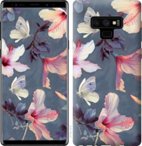 Чехол Нарисованные цветы для Samsung Galaxy Note 9 N960F