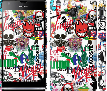 

Чохол Many different logos на Sony Xperia SP M35H 638043