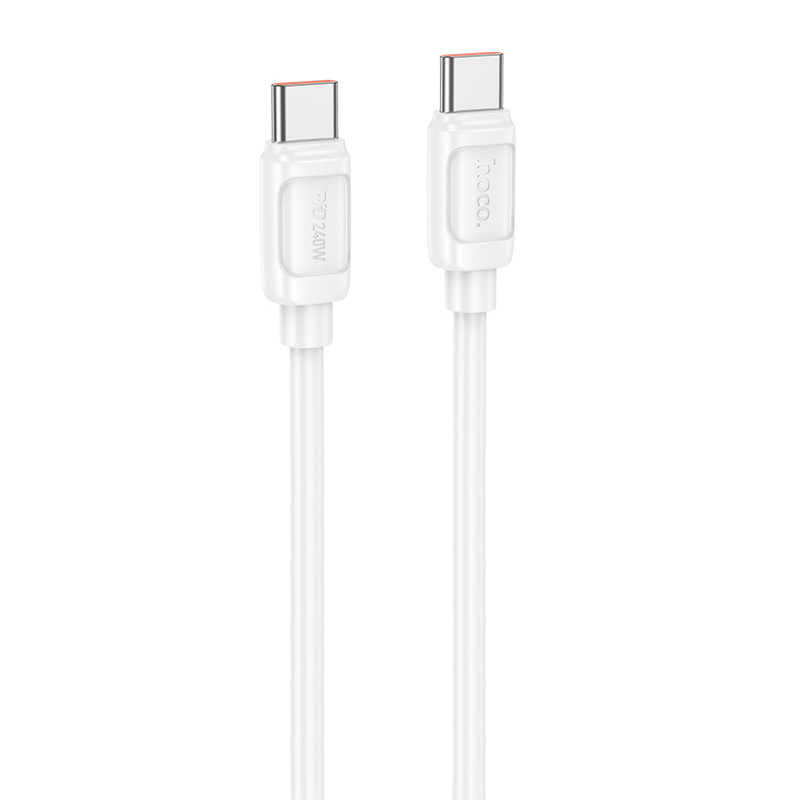 Дата кабель Hoco X115 Surpass Type-C to Type-C 240W (1m) (White)