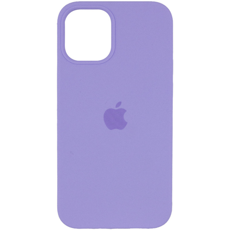 Уценка Чехол Silicone Case (AA) для Apple iPhone 12 Pro / 12 (6.1") (Эстетический дефект / Сиреневый / Dasheen)
