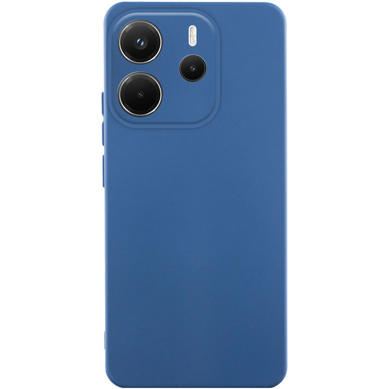 Чехол Silicone Cover Lakshmi Full Camera (AA) для Xiaomi Redmi Note 14 4G (Europe version) (Синий / Navy blue)