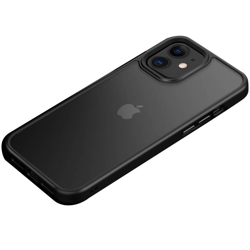 TPU+PC чохол Metal Buttons на Apple iPhone 11 (6.1") (Чорний)
