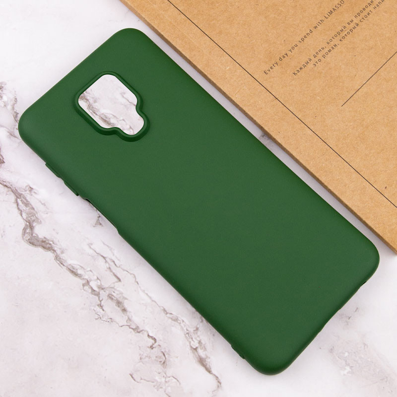 Чехол Silicone Cover Lakshmi (AA) для Xiaomi Redmi Note 9s / Note 9 Pro / Note 9 Pro Max (Зеленый / Dark green) в магазине vchehle.ua