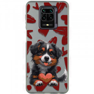 TPU+PC чохол TakiTaki Love magic glow для Xiaomi Redmi Note 9 Pro