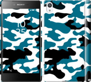 Чехол Камуфляж прозрачный фон для Sony Xperia Z5 Premium E6883