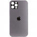 Уцінка TPU+Glass чохол GLOSSY Logo Full camera на iPhone 12 Pro Max (Подряпина / Сірий)