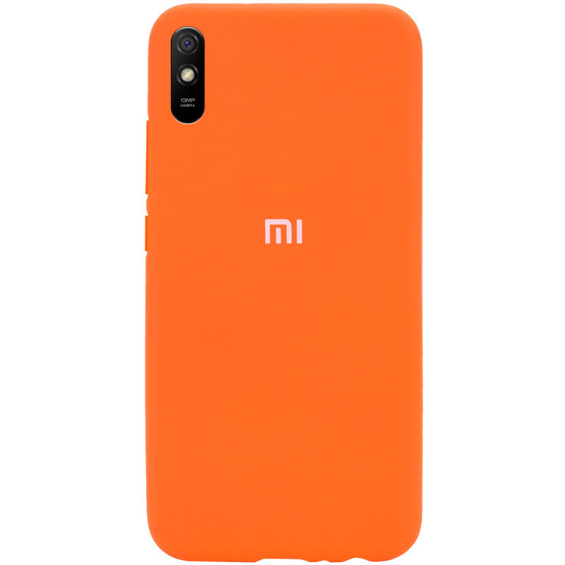Чохол Silicone Cover Full Protective (AA) на Xiaomi Redmi 9A (Помаранчевий / Apricot)