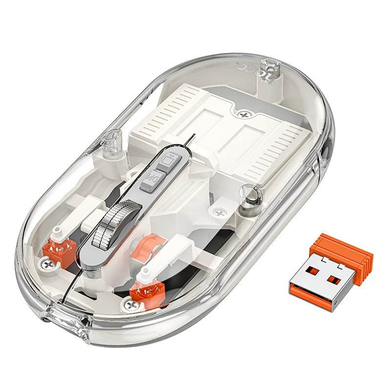 Миша бездротова Hoco GM35 General dual-mode silent (White)