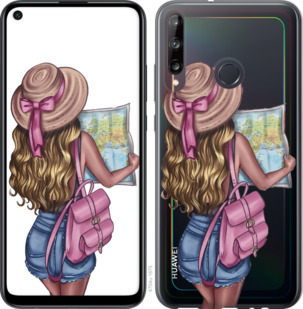

Чехол Девушка с картой для Huawei P40 Lite E 933411