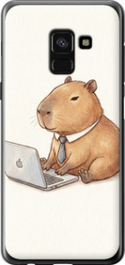 Чохол Funny Capybara CEO Working на Samsung Galaxy A8 2018 A530F